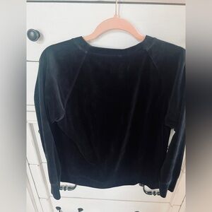 LOFT Lou & Grey Black Velvet top
